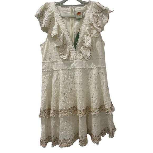 Farm Rio Eyelet patch beaded dress - Picture 5 of 10